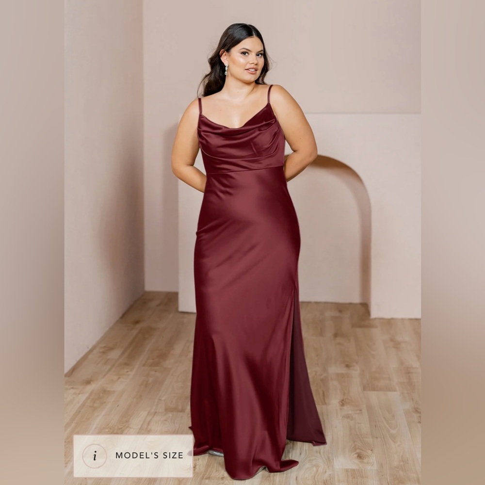 Shop Revelry Skye Satin in Cabernet 710 Size 4